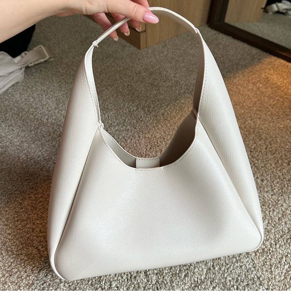 Mango Off white shoulder bag